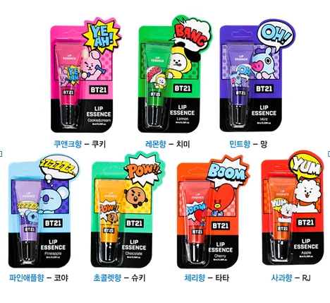 
KOREA BTS-ARMY Cosmetics BTS Lip essence BT21 BTS Official Merchandise lip care lip balm 