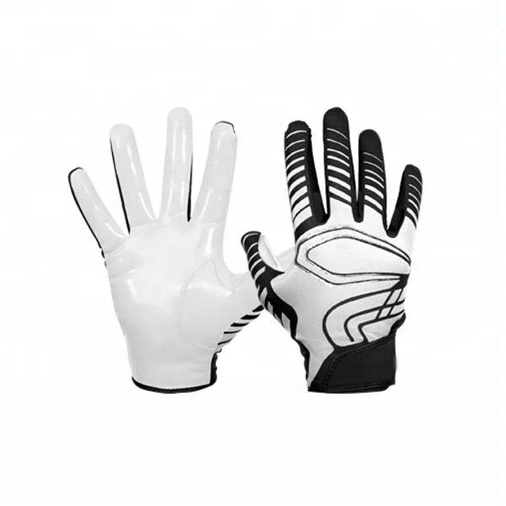 Premium Quality American Football Gloves made with 100% Leather Of Solid Pattern in Pakistan