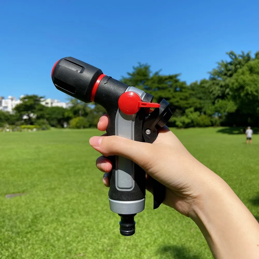 2 Patterns Innovative Cyclone Cleaning Nozzle Rear Trigger Water Spray Nozzle No Batteries Needed Garden Hose Water Spray Gun