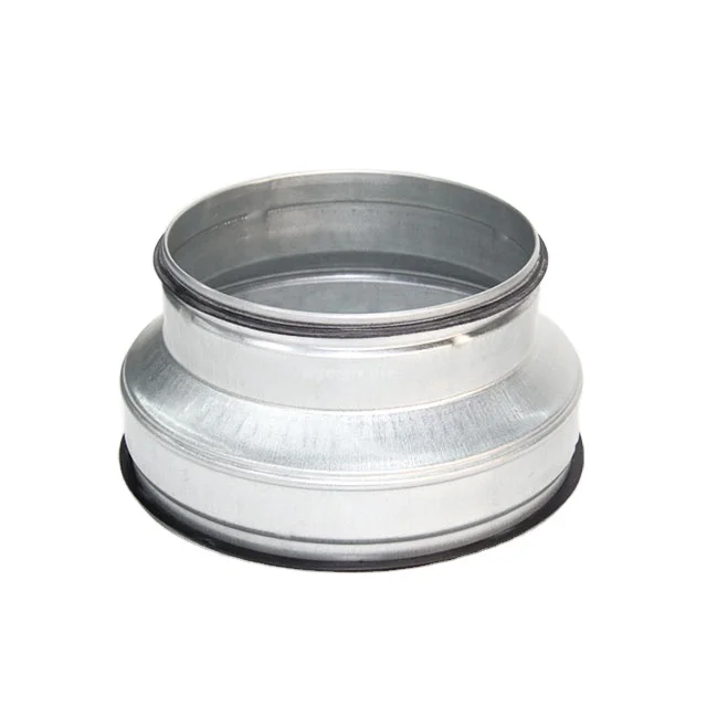 Spiral Pipe Fitting Spiral rectangular Duct connection fitting  Air Pipe Reducer For Ventilation System