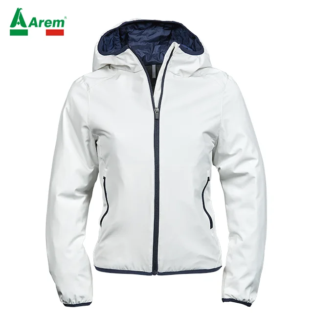 Polyester Elastane Lining DuPont padding 2layer fabric Wate Ladies Competition shape fit Jacket Full zip chin protection cuff