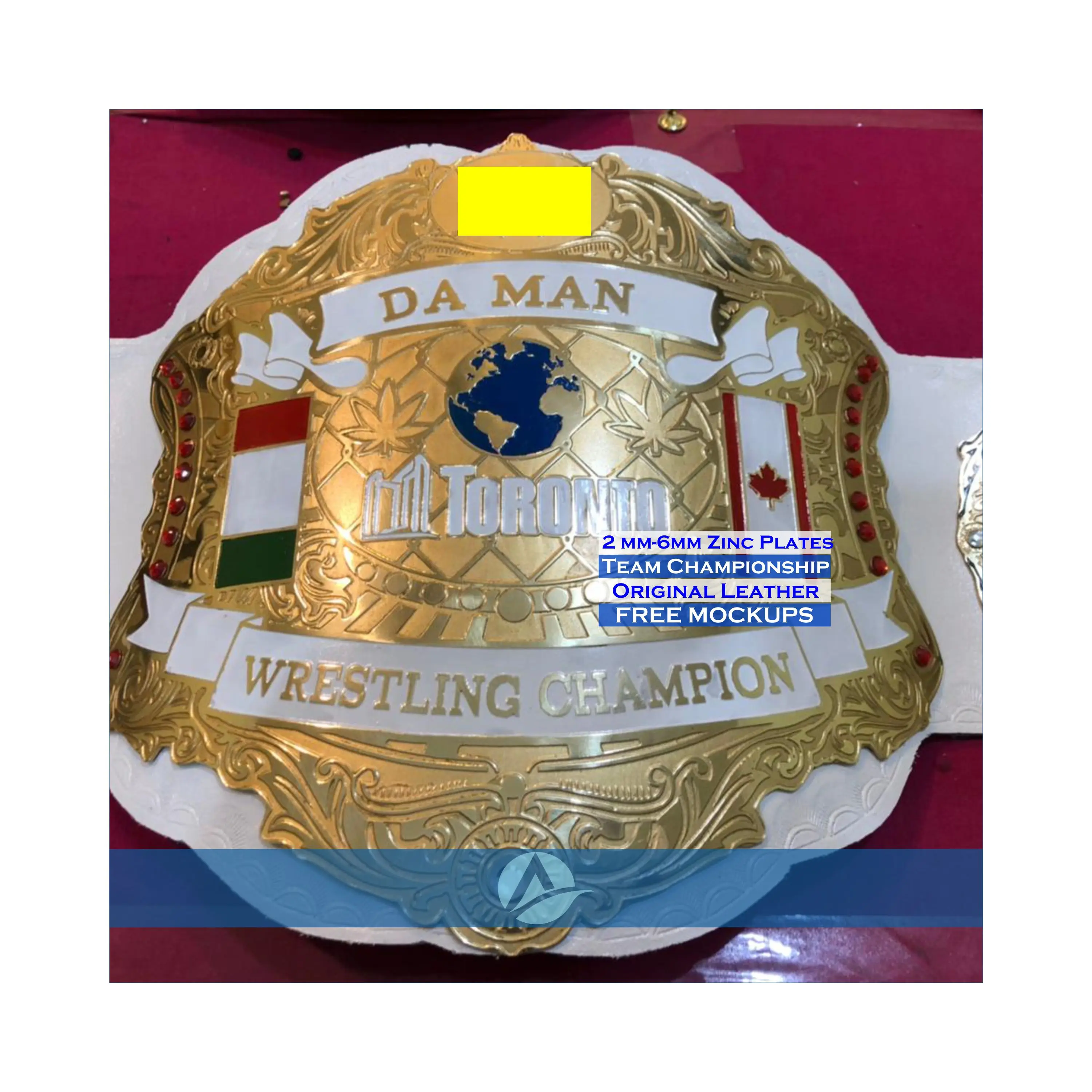 MMA fighting championship belt Personal choice custom championship belt 2mm 4mm 6mm Championship Belt martial arts