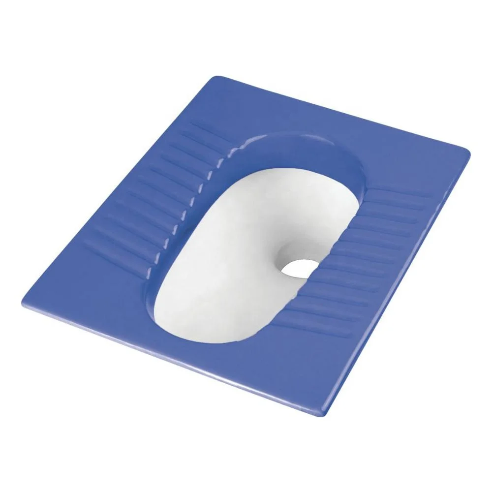 
Export Quality Sanitary Wares New Design blue double product wc regular porcelain squatting wc Squat ceramic squatting pan 