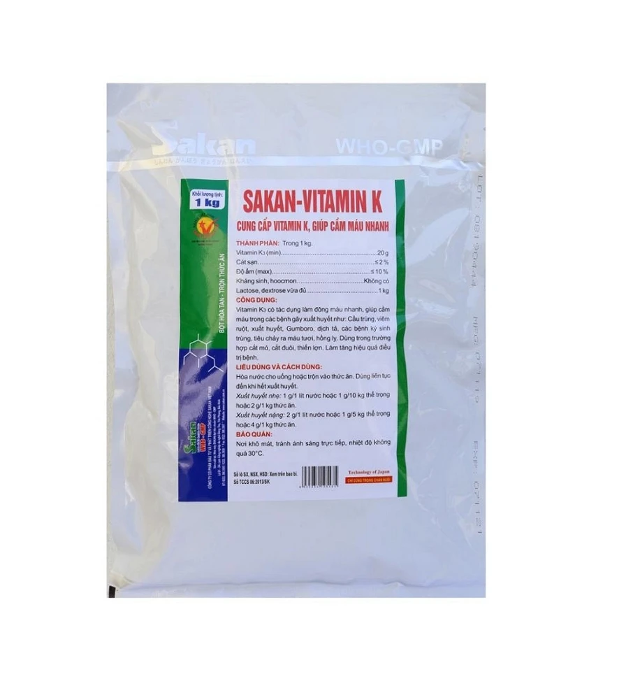 Manufacture Direct Sale Sakan Vi-Ta-Min K  Water Soluble Powder An-Ti-He-Mor-Rhage Healthcare Supplement