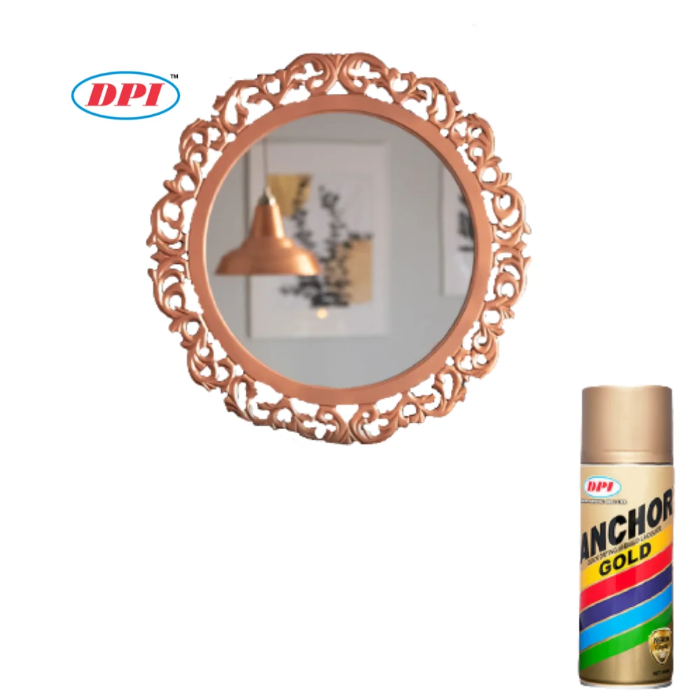 Жесткая прочная защитная отделка блеск Золотая краска-распылитель DPI якорь акрил и нитроцеллюлоза внутренний наружный декоративный проект