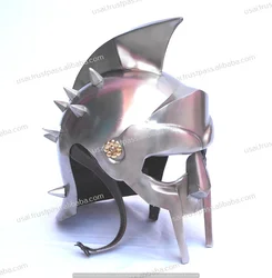 Gladiator Maximus Decimus Meridius Roman Armor Helmet Art & Collectible Adult Size & Wearable TV & Movie Character Iron