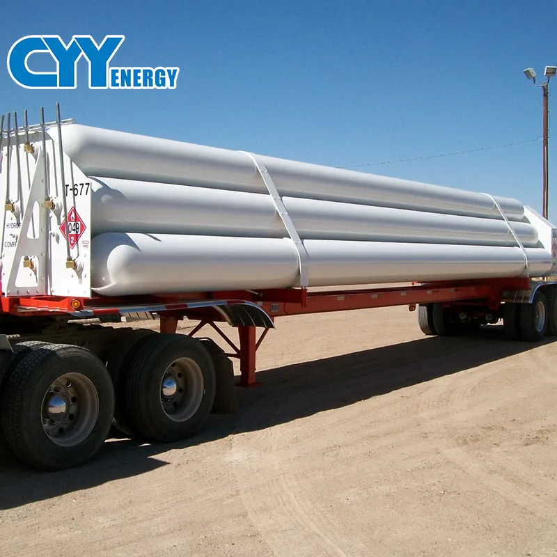 CNG tubes skid container 9 tubes trailer for sale