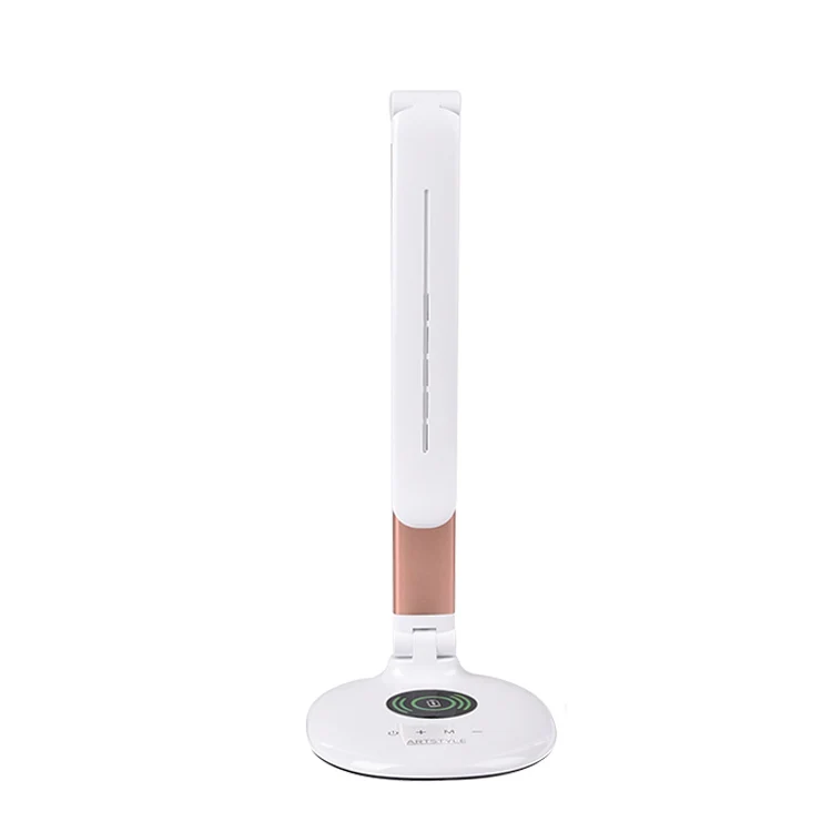 
Indoor Office Dimmable Lighting Rose Gold Folding Desk Lamp LED Table Lights 