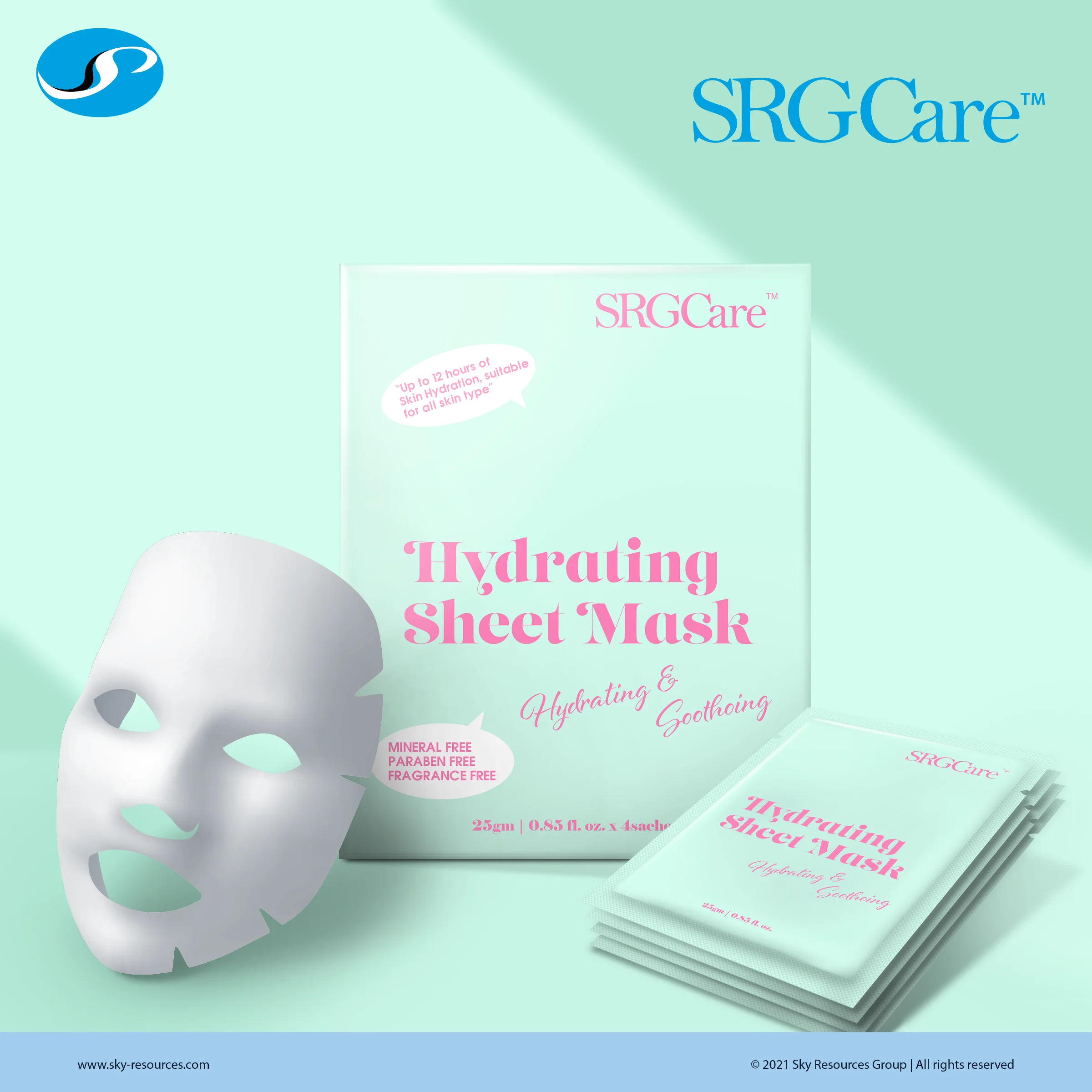 Private Label OEM 12 Hours Natural Hydrating Sheet Mask Collagen Mask Lifting Sheet Mask Suitable for All Skin Types Malaysia