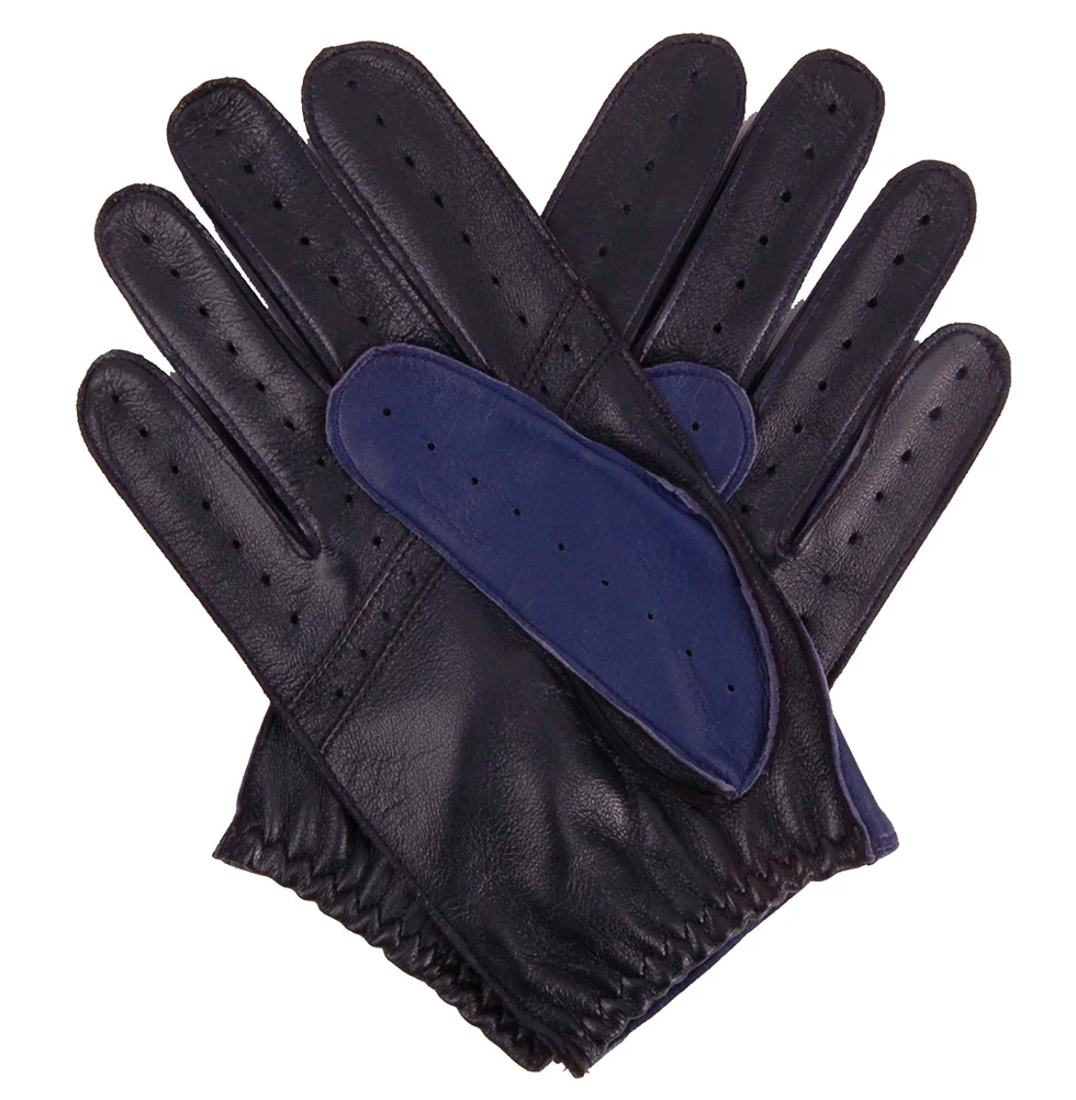 Перчатки мужские зимние из натуральной кожи теплые митенки овечьей шкуры для вождения