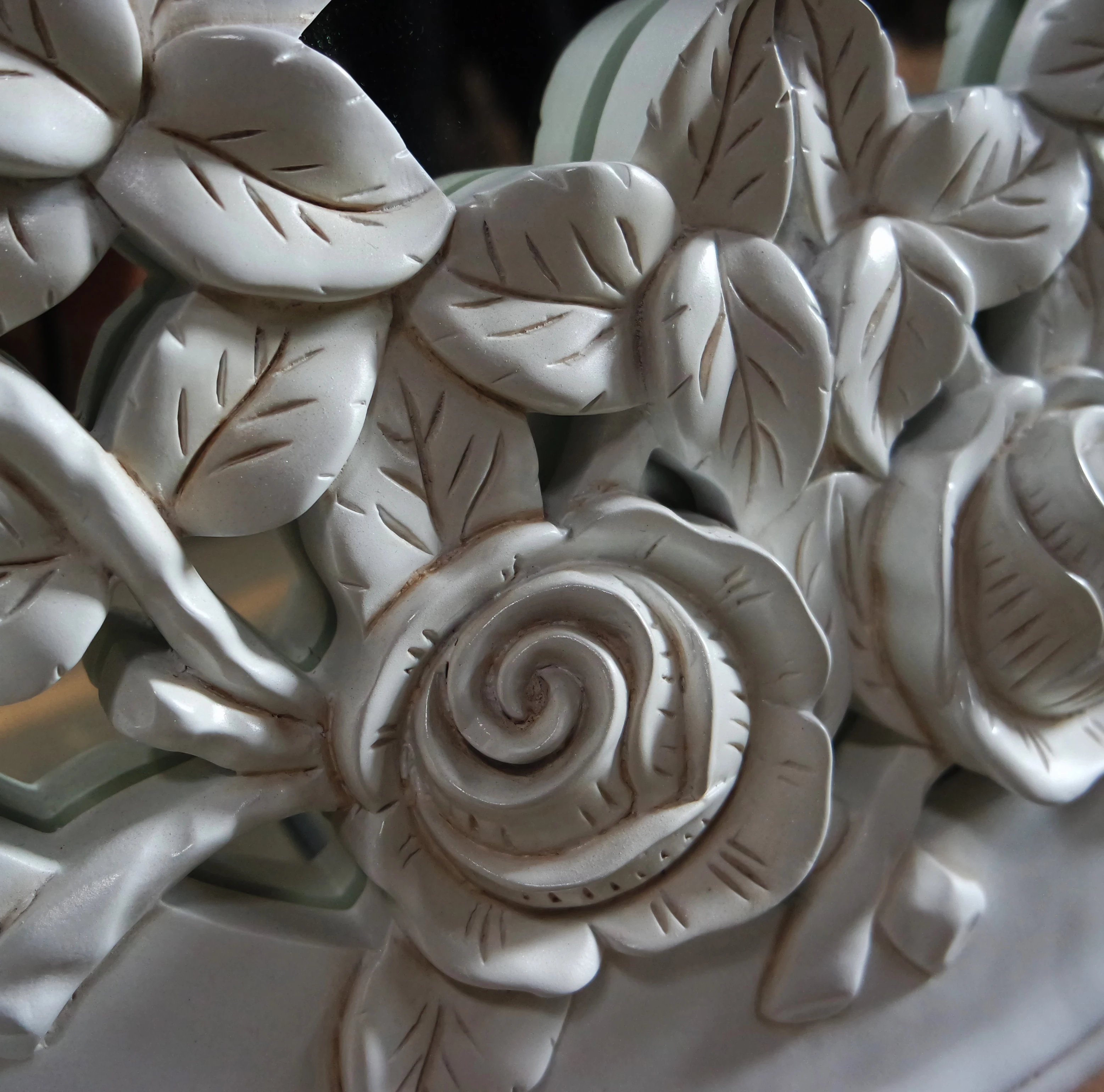 Индонезийская мебель-красное дерево резьба розовое зеркало мебель для спальни