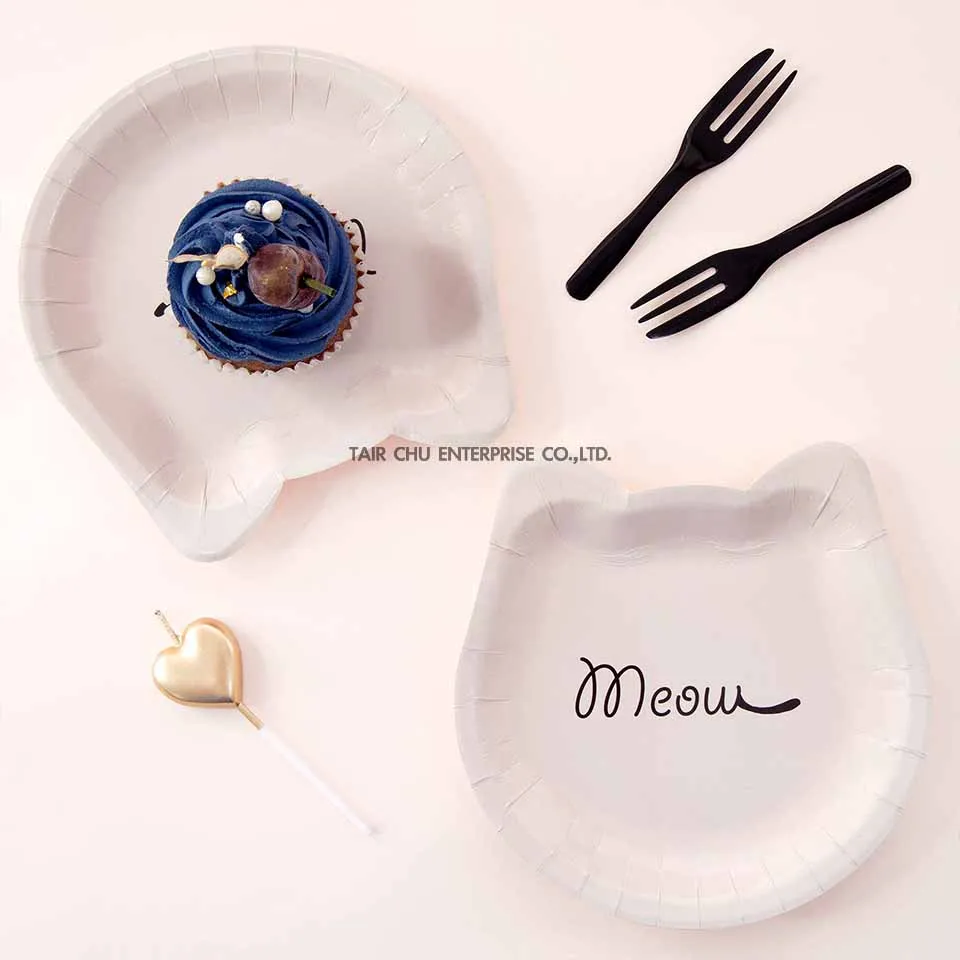 cat party plate