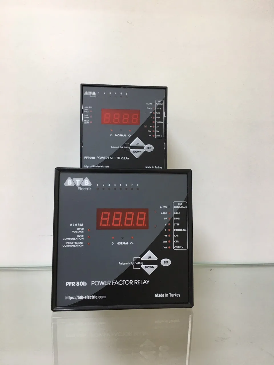REACTIVE POWER  CONTROLLER  3 PHASES 8 STEPS VOLTAGE 380-415V MADE IN TURKEY