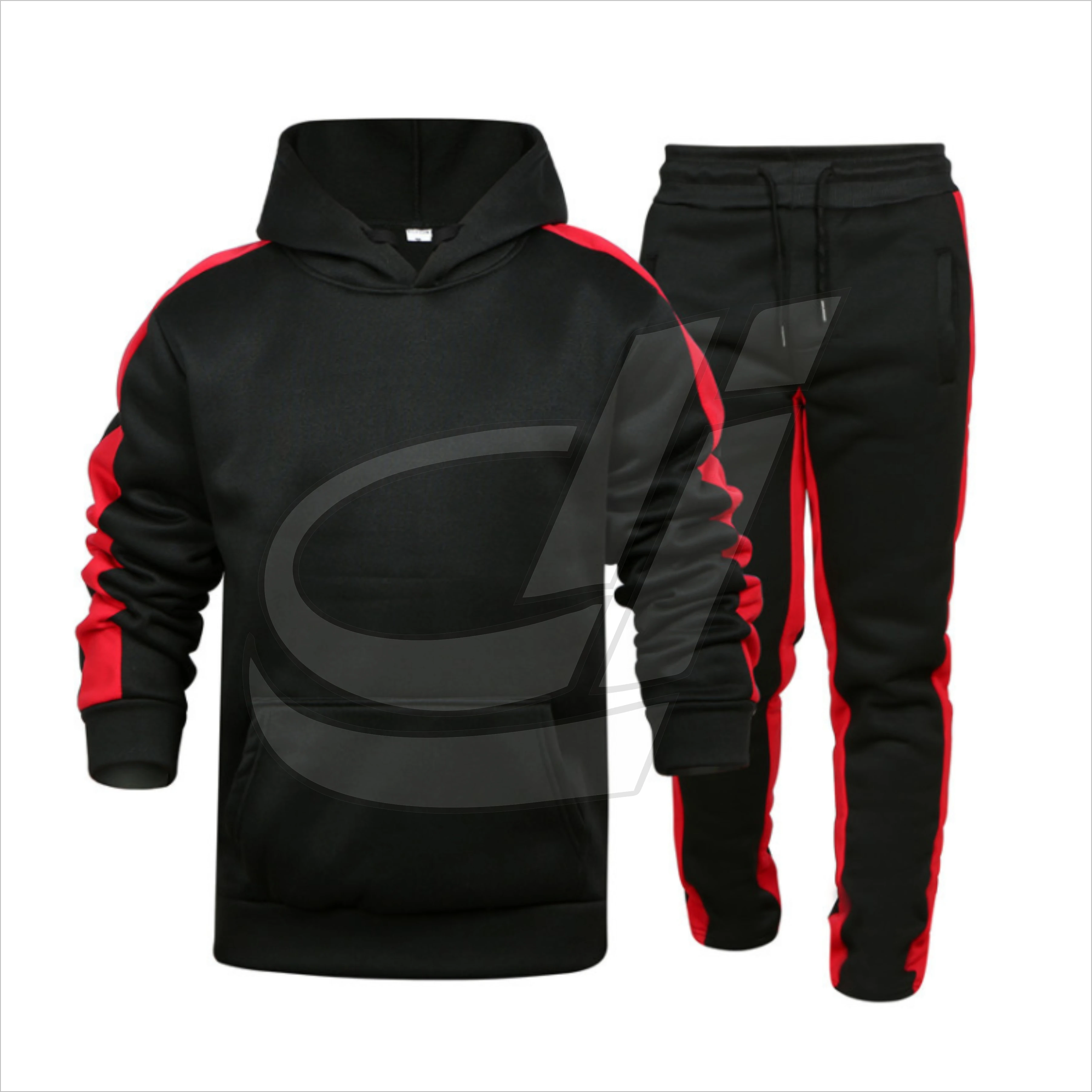 Factory Manufacture Various New Sport Mens Hoodie Suit Sportswear Two Piece Suit Tracksuit