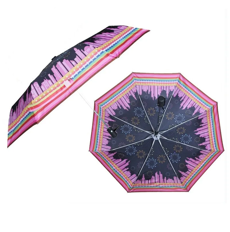 China Hot Sale 3 Fold Umbrella High Quality Foldable Customize Umbrella Mini Umbrella