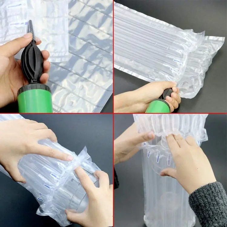 Inflatable Cushioning Bag Air Bubble Film Wine Bottle Packaging Material Glass Bottle Protective Packaging