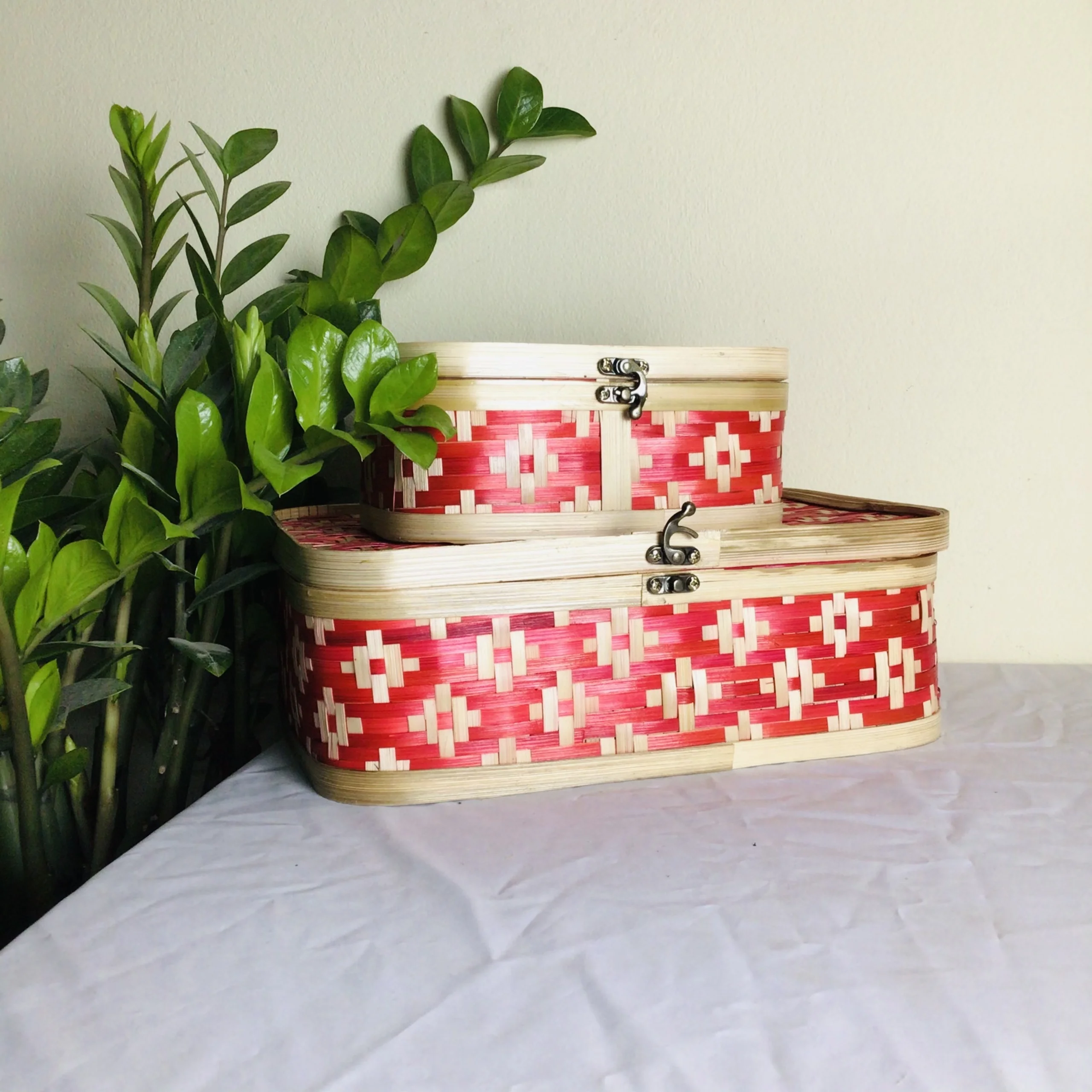 Bamboo box - eco friendly rattan  box from Vietnam handicraft creative convenient for home kitchen living room bedroom