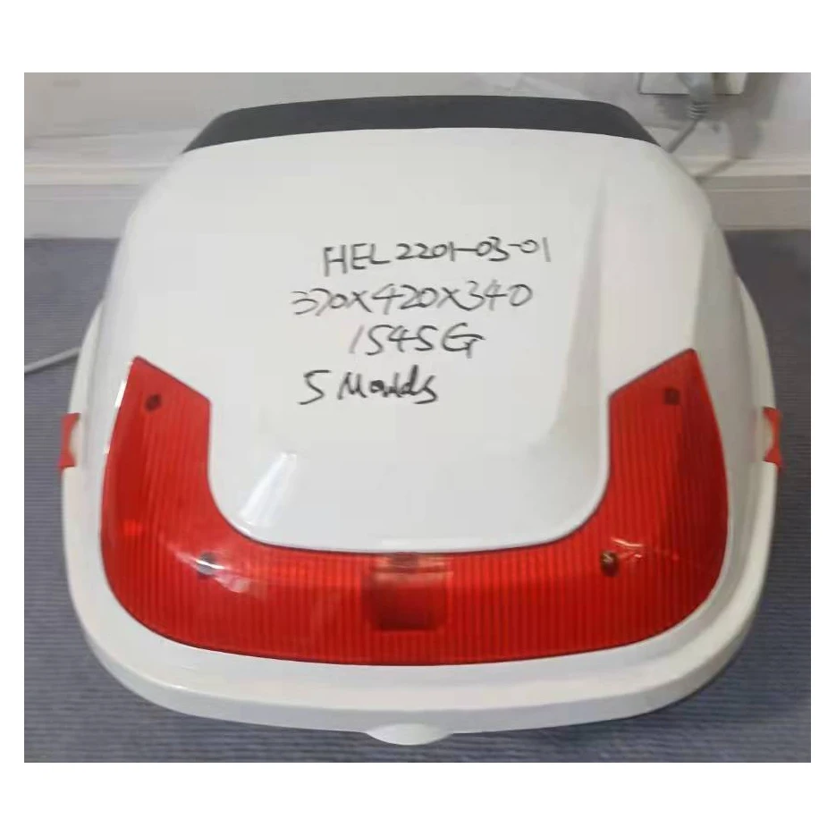 2022 Second Hand Top Box For Motorcycle Plastic Injection Mould Used Trunk Mold