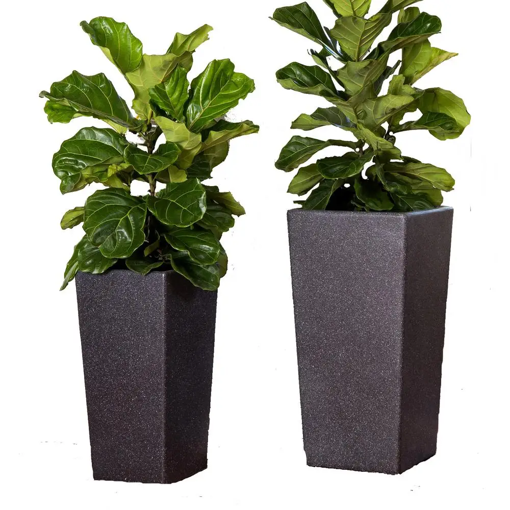 Excellent Quality Indoor Outdoor Flower Pot Tall Planter Classic Traditional Fiberglass Urns and Planters White for Garden