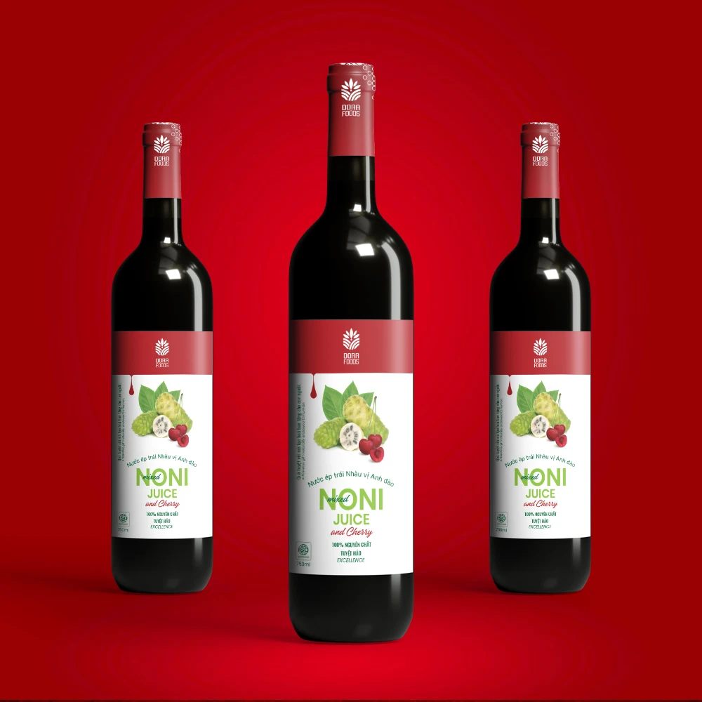 Noni сок и вишня смешанные повышающие иммунитет 100% натуральный сахар бесплатно чистый нони фруктовый сок завод во вьетнаме