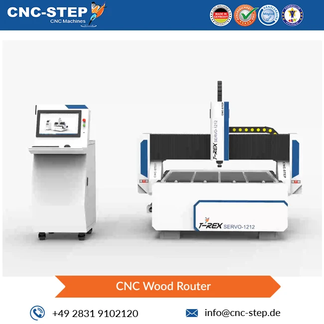 Экспорт высокой прочности T-Rex Servo-1212 сервомотор CNC деревообрабатывающий станок из Германии