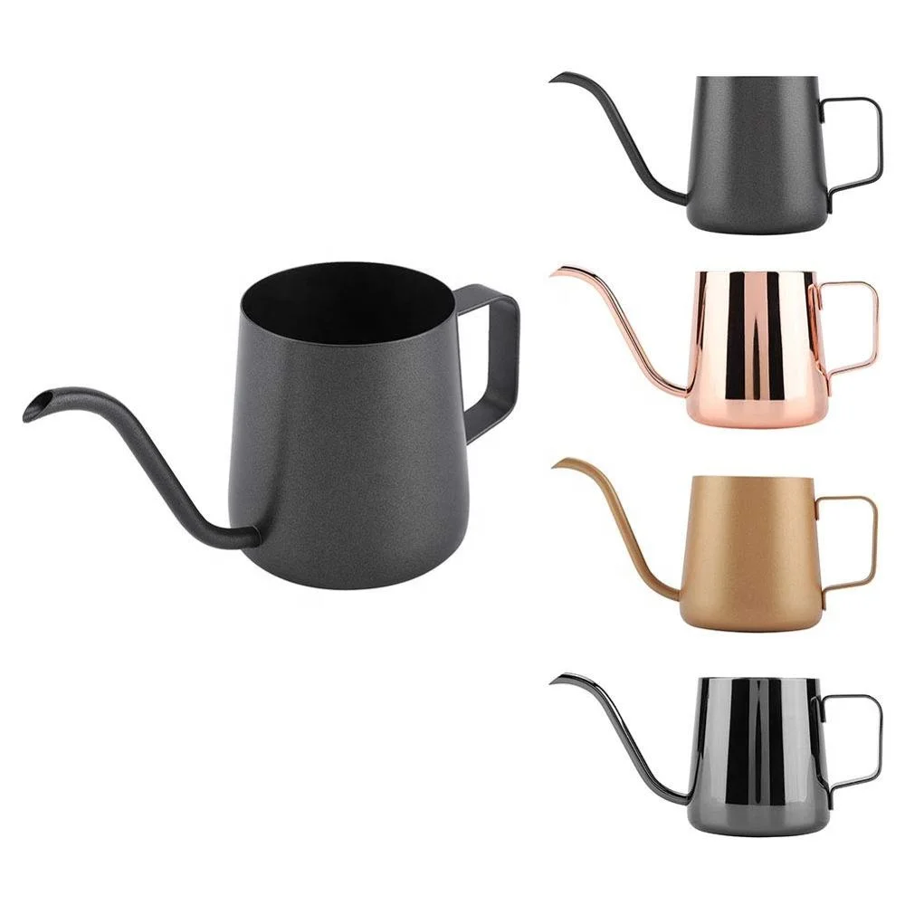 Stainless Steel Gooseneck Long Spout Serving Kettle  Milk Tea Pot
