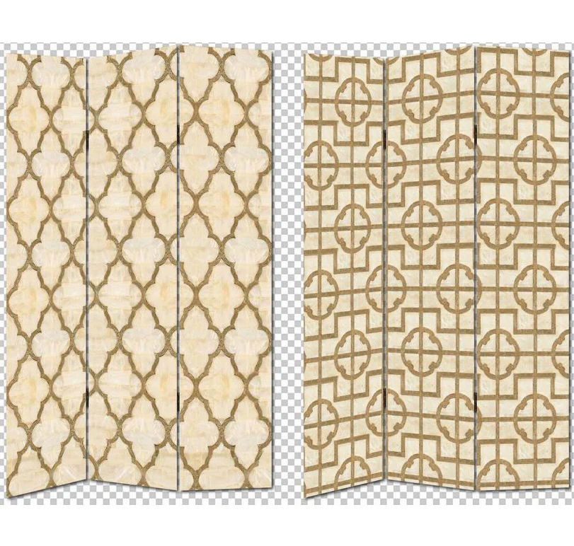 DECORATIVE MOROCCO PATTERN 3 PANEL CANVAS/WOODEN FOLDING HOME ROOM DIVIDERS