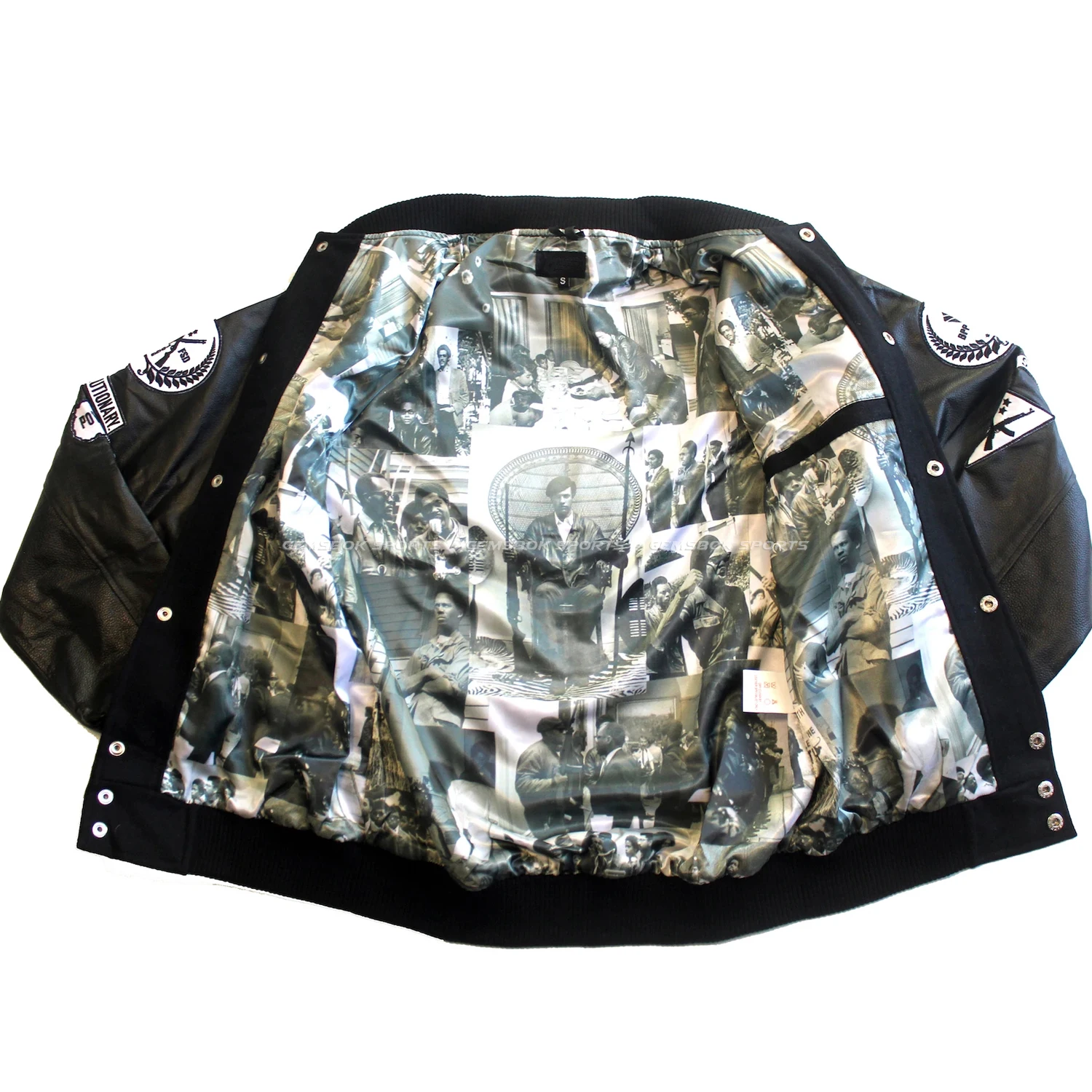 Куртка Panther Varsity черная контрастная Лоскутная куртка-бомбер Letterman мужская куртка высшего качества Черная