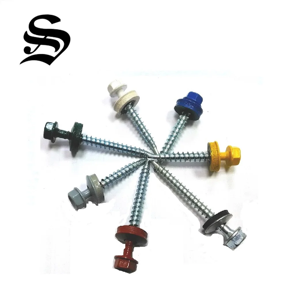 Auto fasteners black zinc slotted head machine dog point screw