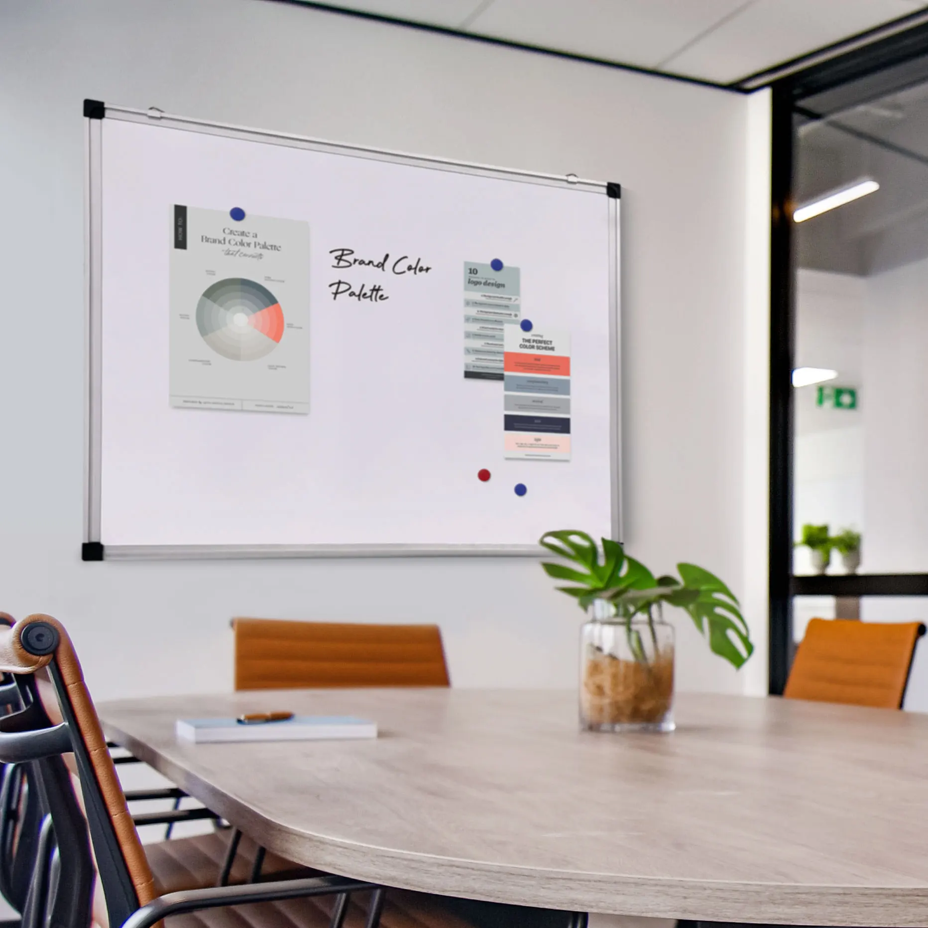 Office white board magnetic easily write and clean