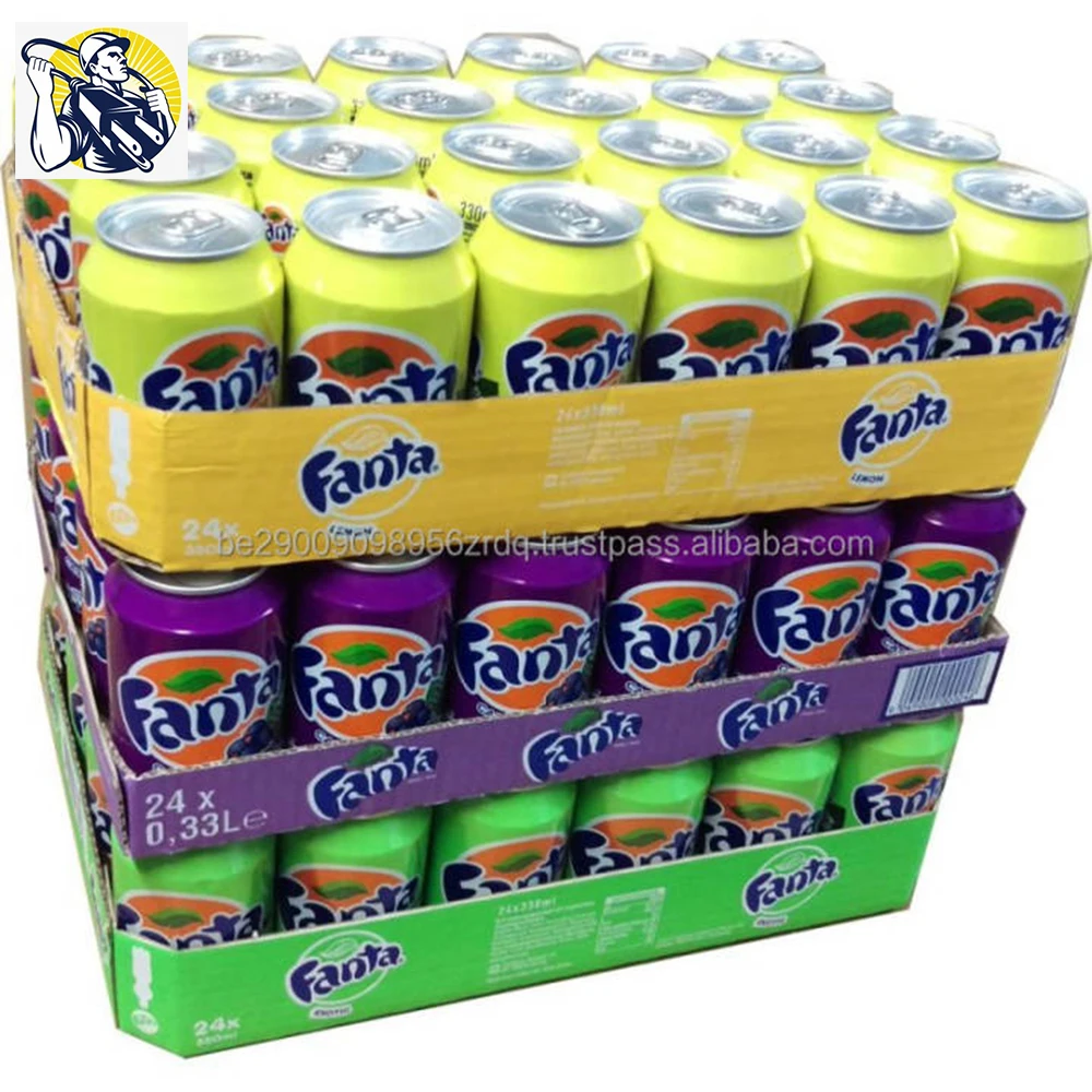 Popular Food Summer Drink All Flavors Carbonated Fanta Soft Drink Ready for Export