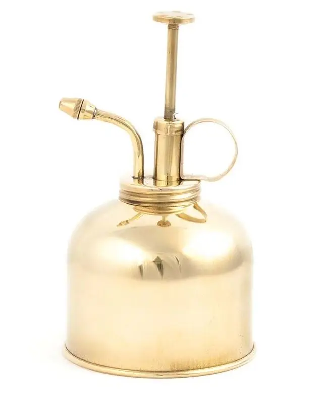 Pure Copper Antique Finished Plant Mister Watering Can Plant Mini Copper Sprayer Bottle With Solid Brass Pump