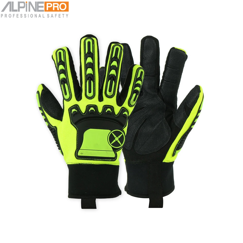 Высокоэффективные рабочие перчатки для защиты от ударов из термопластичной резины строительства нефтяных месторождений защитные