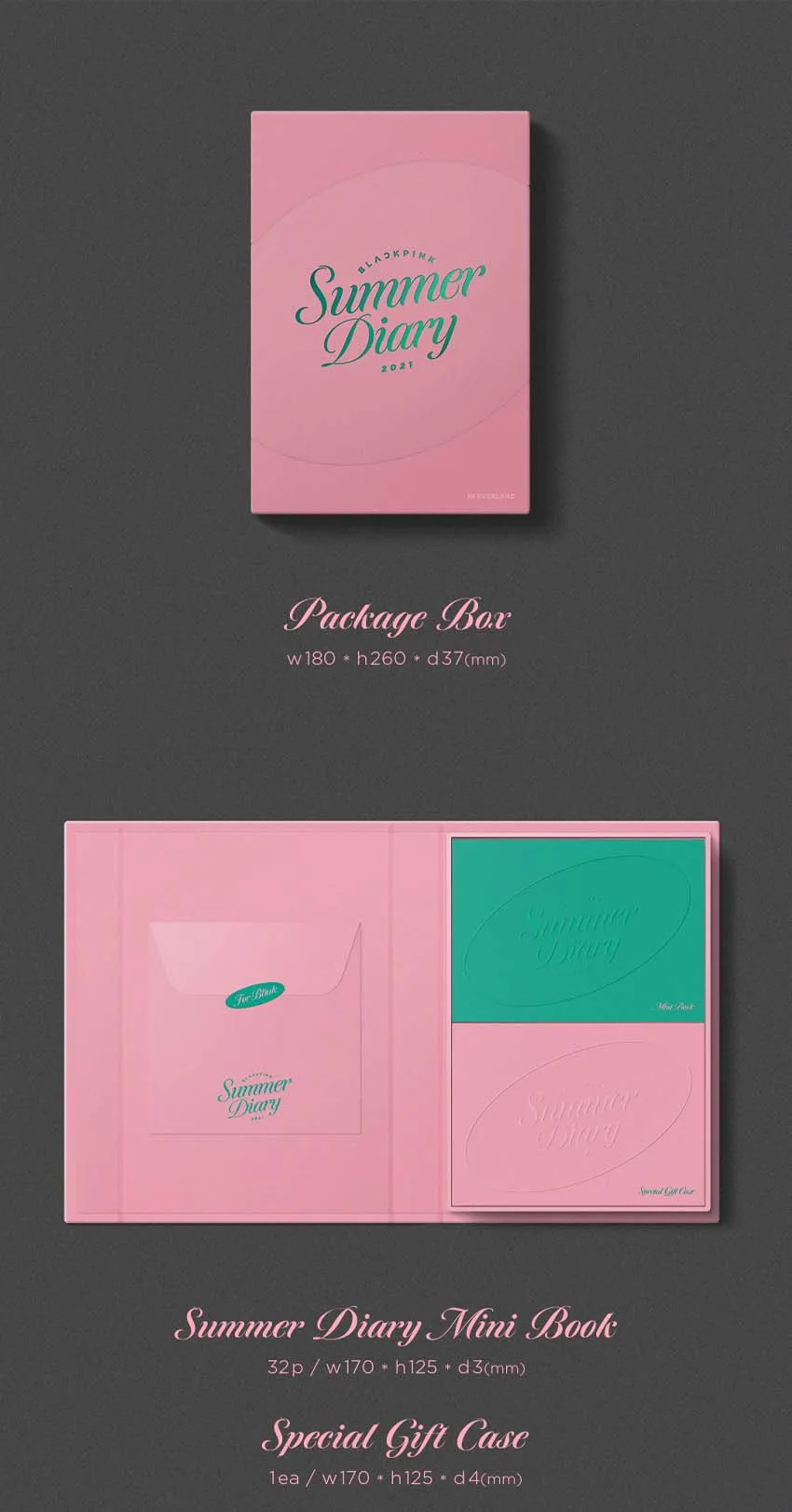 [Официальный Kpop] Черный Розовый-летний дневник 2021 года перед заказом