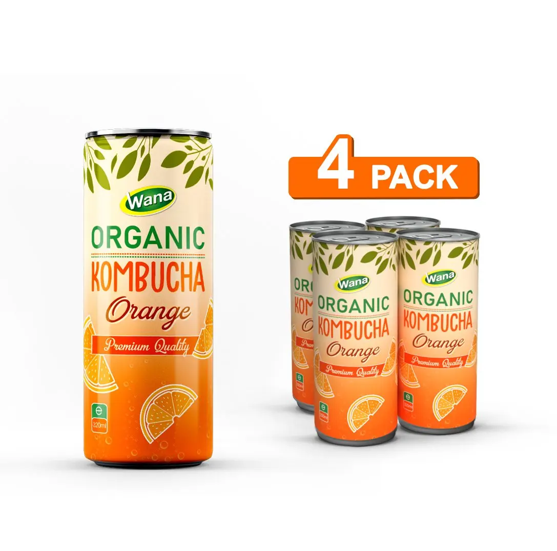 Чайный напиток Kombucha со вкусом гуавы 320 мл консервированный частная торговая марка или OEM-продукт от вьетнамской компании по производству напитков
