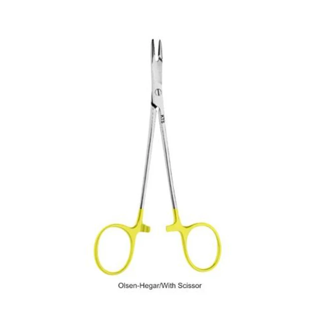 Хирургические инструменты держатели игл и прокладки Hegar держатель из карбида вольфрама нержавеющей стали челюсти.