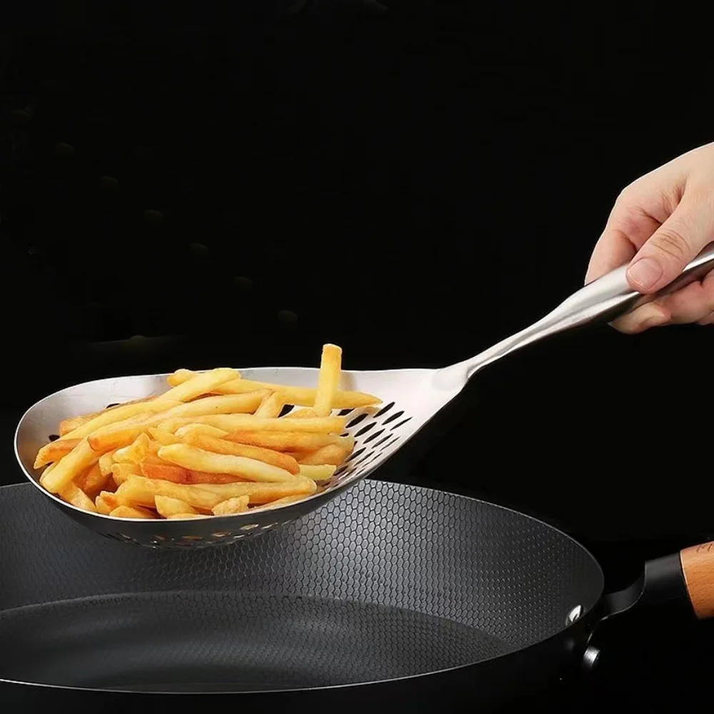 Дуршлаг из нержавеющей стали 304 в японском стиле для лапши, анти-ожога, удлиненная сетка, бытовой слив, слив жареных предметов