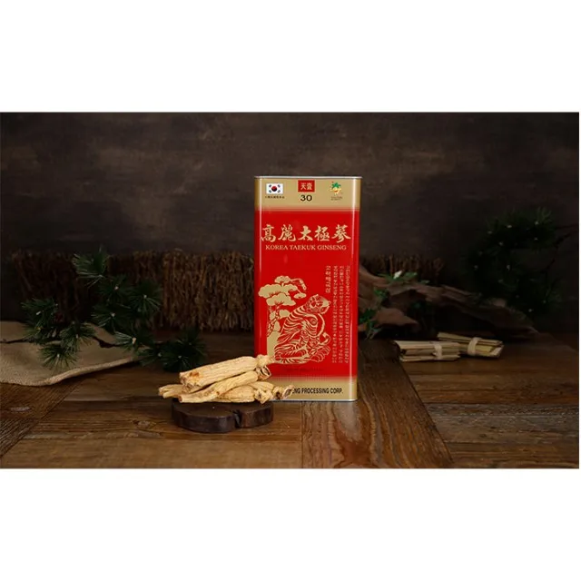 Centuria корейский женьшень Taekuk паровой и высушенный корень женьшеня сертификат самоконтроля, предоставляемый корейским правительство