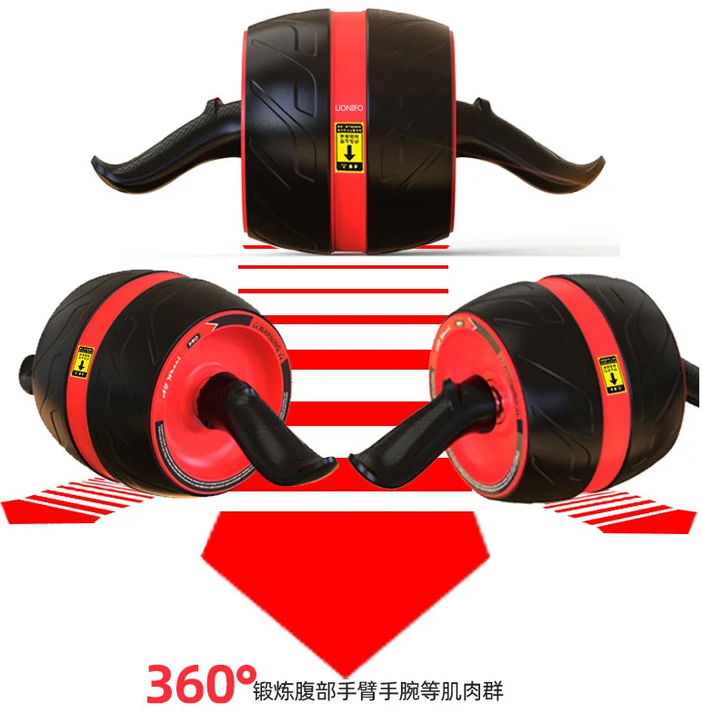 Ab Wheel Roller with Knee Pad Pro Fitness Equipment Ab Workout Machine Exercise Equipment Home Gym Core Training