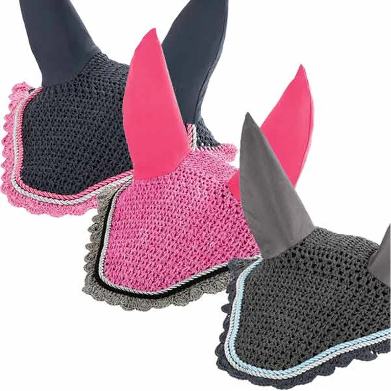 Latest Design Good Quality Horse Ear Bonnet/Net Available In New Design & Any Color