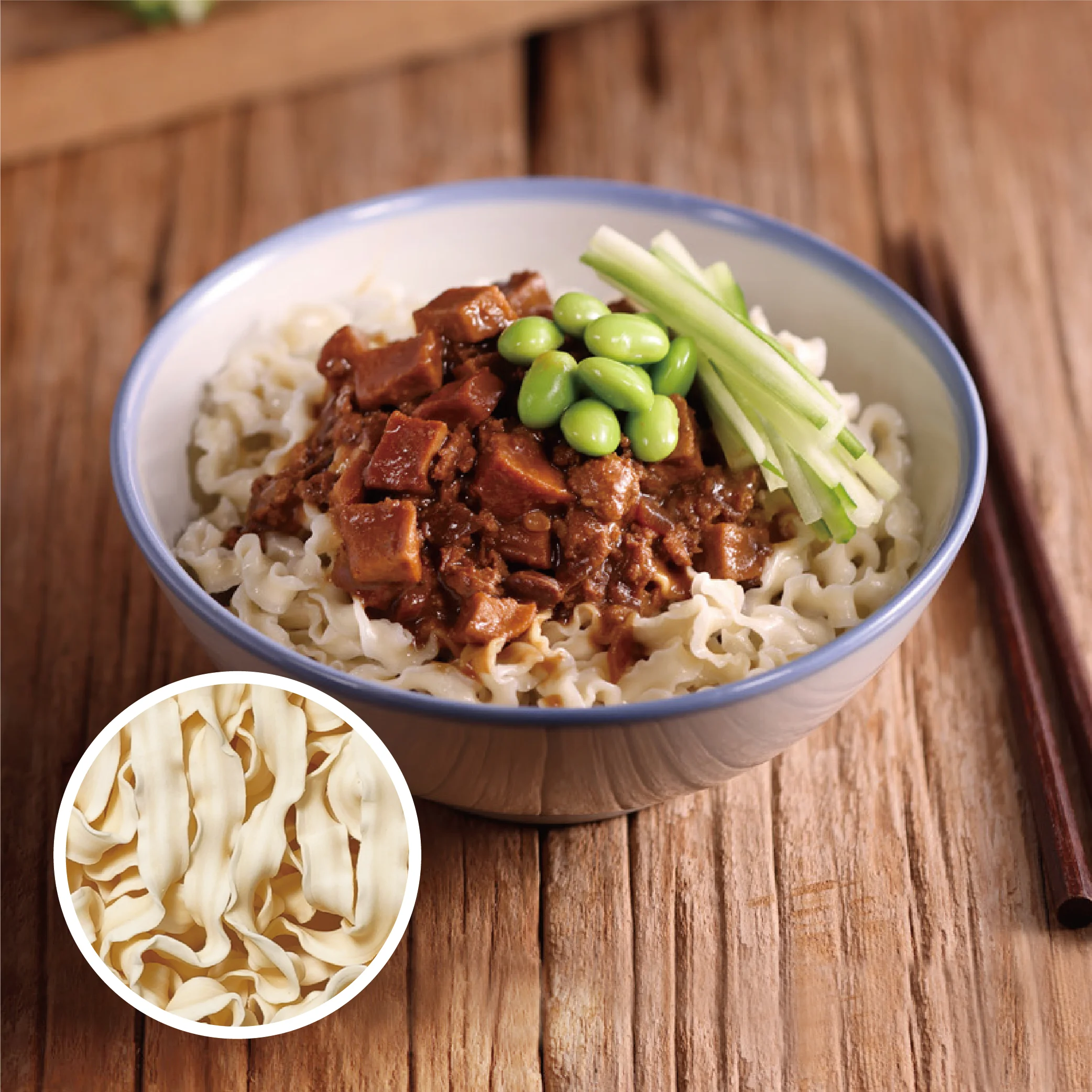 Chinese Egg Swimming Noodles Thick Bulk Pack Noodle