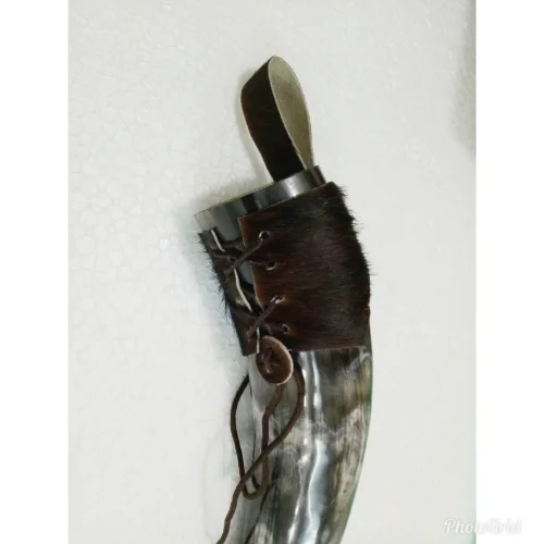 Best Quality Of Viking Drinking Horn with Iron Stand Authentic & Food Safe Cup No Leaks Norse Drinking Beer Mug Made In India