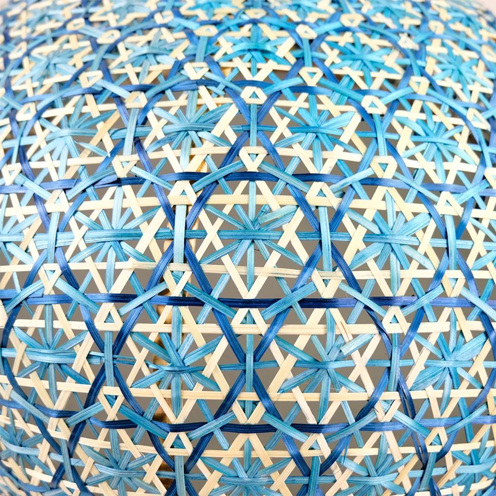 Bamboo string fruit basket with bamboo cover food protection basket for sale (Made in VietNam) Bamboo woven cover