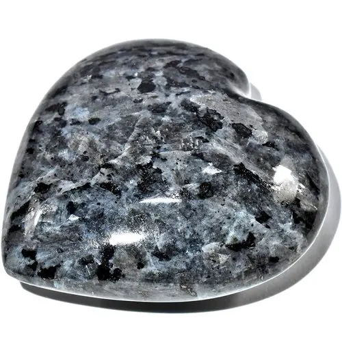  Хрустальный камень Larvikite в форме сердца лечебный черный индийский натуральный минерал любовь декор пальмы энергия 1 2 сверкающий драгоценный