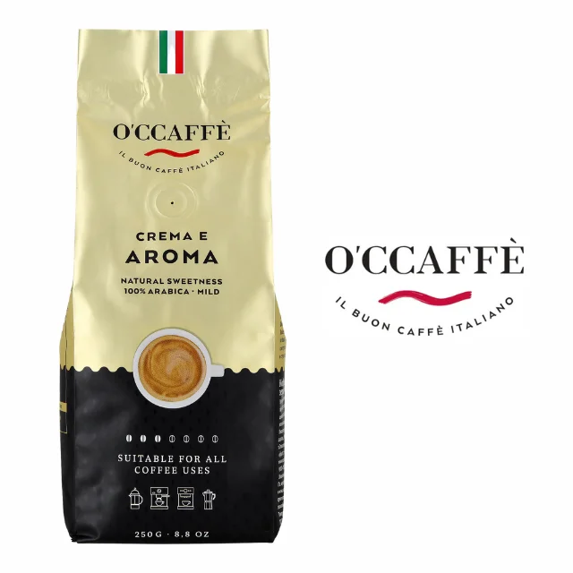 High Quality Occaffe Intense Flavour 100% Arabica Italian Espresso Coffee Beans For Coffee Machine