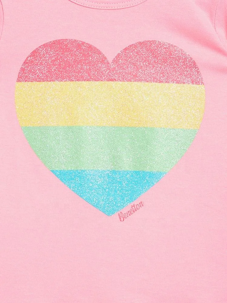 Суперудобная заводская цена Детская футболка розового цвета с длинным рукавом для девочек детская одежда блестящим принтом оптовая продажа