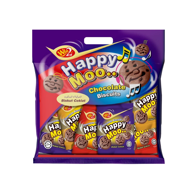 
 Win2 Бисквитное печенье с шоколадным вкусом Happy Moo 120 г  