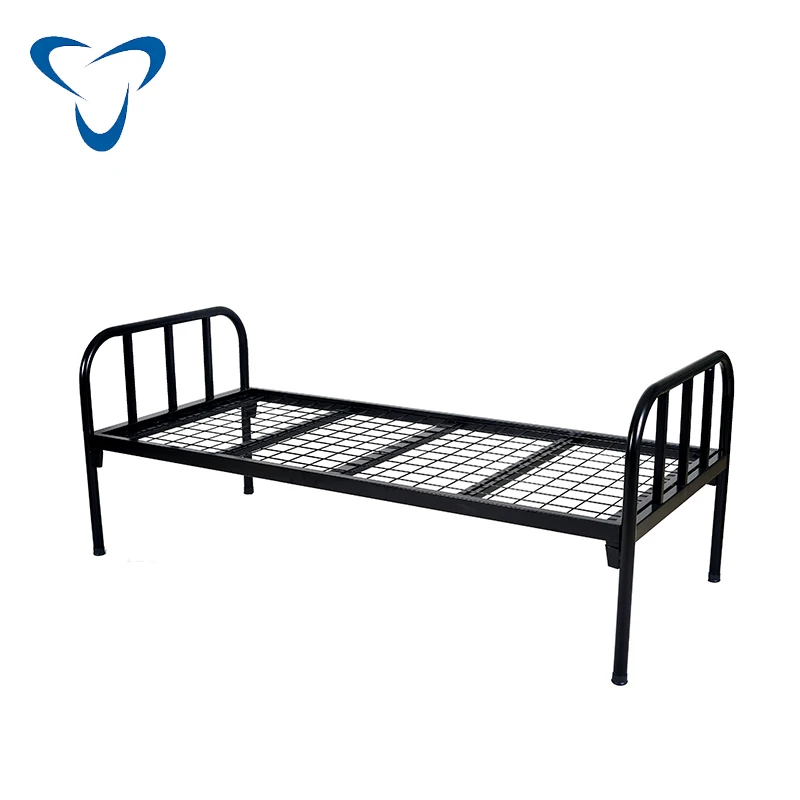 Home Modern Furniture Metal Bedroom Bed Sets High Quality Steel Single Kids Children Bed School Students Hostel Dormitory Bed