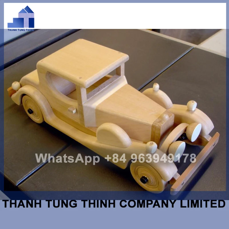 Unfinished wooden Tractor toy Made Of Wood for Wholesale WhatsApp: +84 961005832