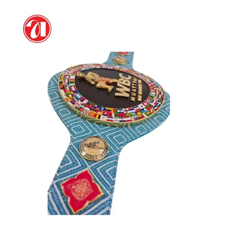 High quality custom manufacture WBC muay thai championship belt  boxing championship belt